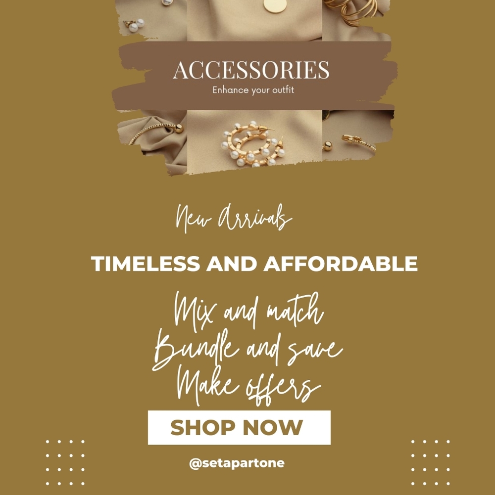 Elegant Gold And Silver Timeless And Affordable Women's Jewelry/Accessories Set